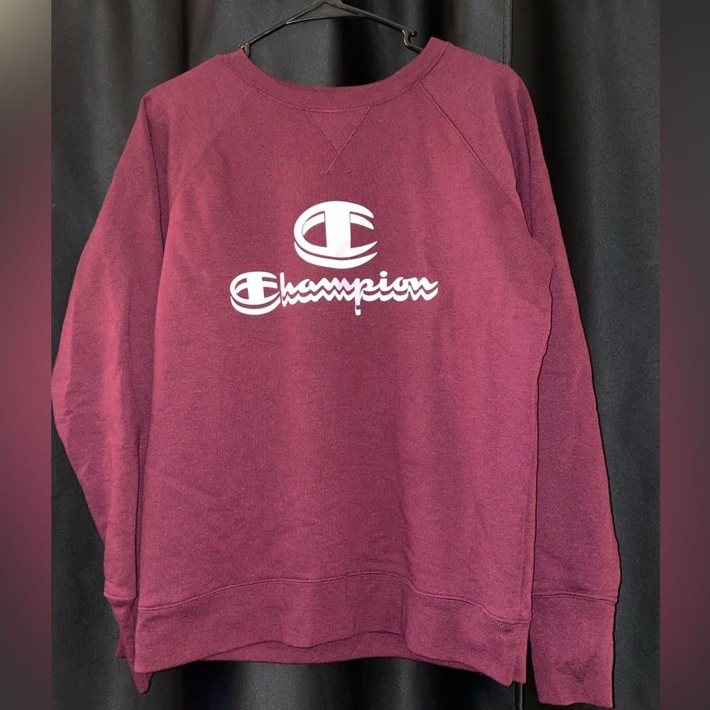 Champion Crewneck Sweatshirt Maroon